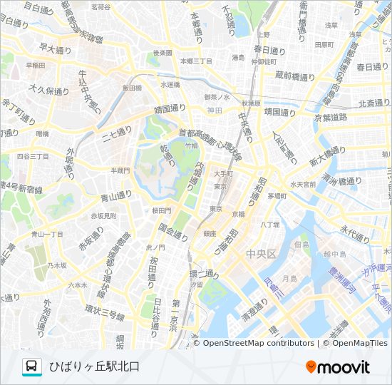 ひばり71ルート スケジュール 停車地 地図 ひばりヶ丘駅北口