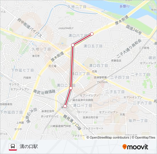 溝22 bus Line Map