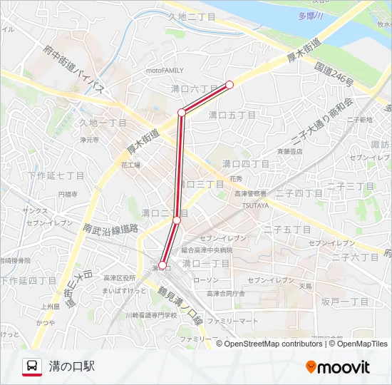 溝22 の路線図