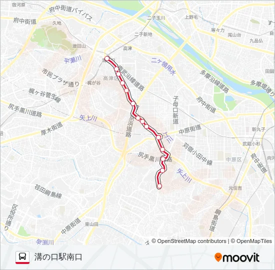 溝22 の路線図