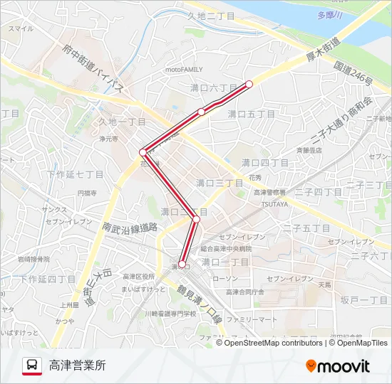 溝22 の路線図