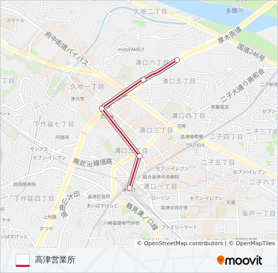 溝22 バスの路線図