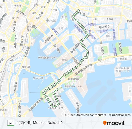 海01km01 Route Schedules Stops Maps 門前仲町 Monzen Nakachō Updated