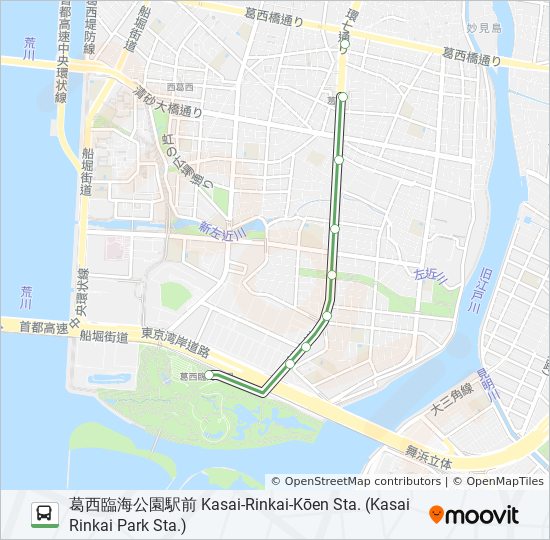 臨海28 1路線 時刻表 站點和地圖 葛西臨海公園駅前kasai Rinkai Kōen Sta Kasai Rinkai Park Sta