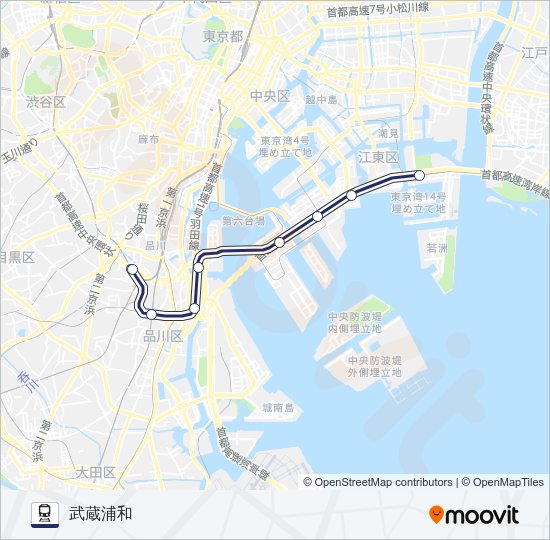 りんかい線 Train Line Map