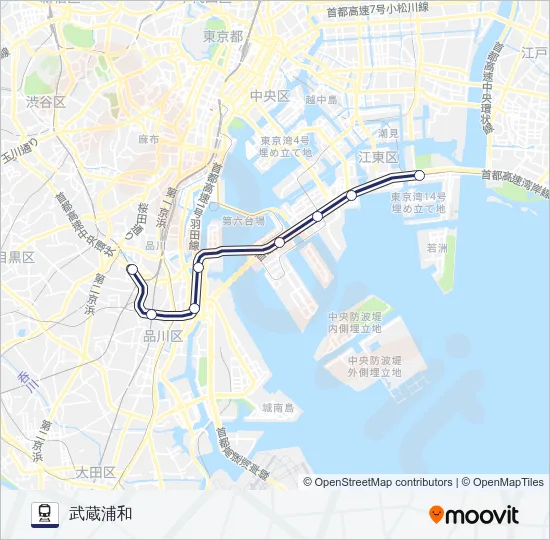 りんかい線 Train Line Map