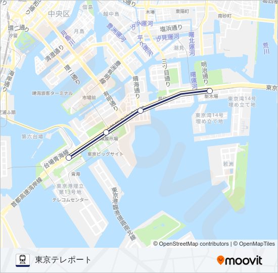 りんかい線 Train Line Map