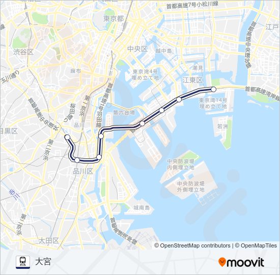 りんかい線 Train Line Map