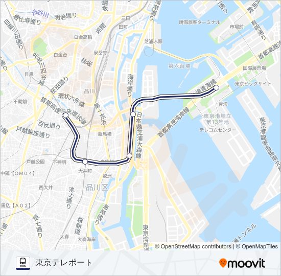 りんかい線 Train Line Map