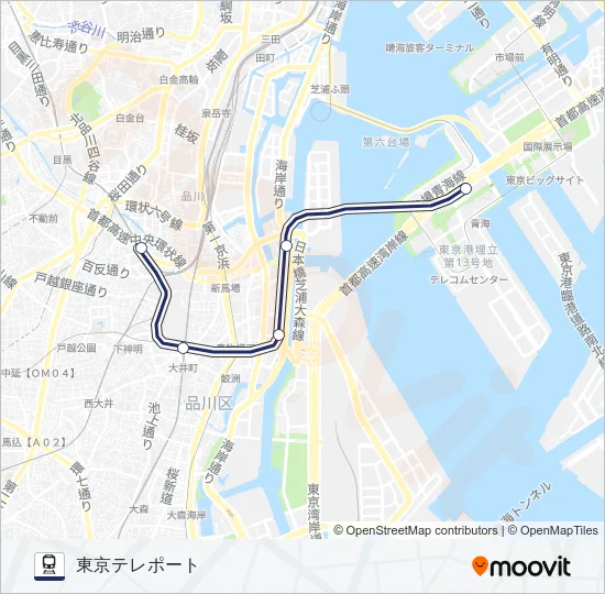 りんかい線 Train Line Map