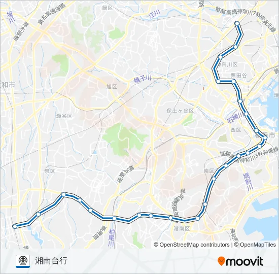 【BL】新横浜　→　湘南台 地下鉄 - メトロの路線図