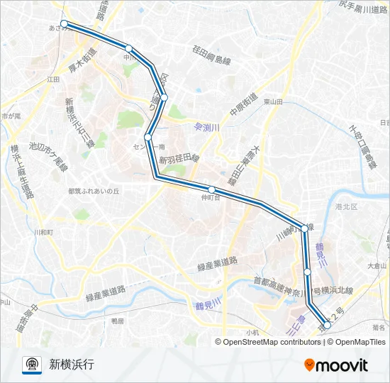 【BL】あざみ野　→　新横浜 地下鉄 - メトロの路線図