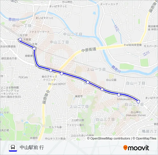001系統 バスの路線図