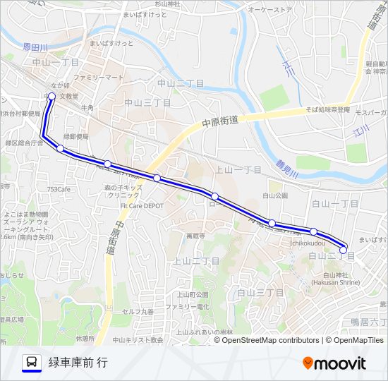 001系統 Bus Line Map
