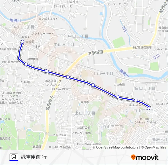 Route 001 Bus Line Map
