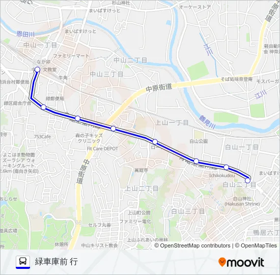 001系統 バスの路線図