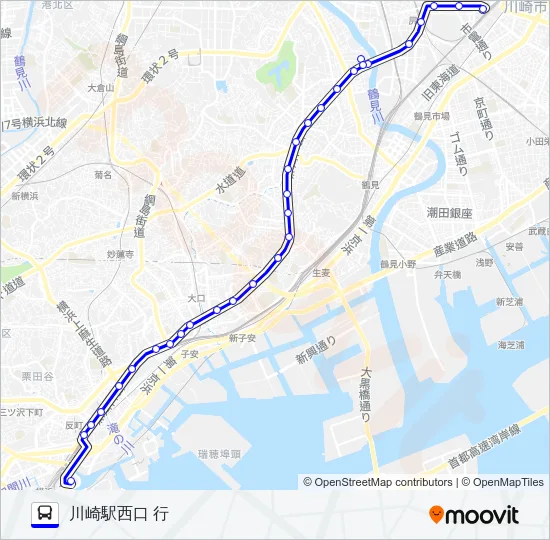 007系統 バスの路線図