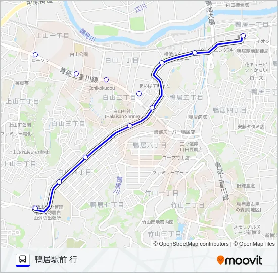 012系統 バスの路線図