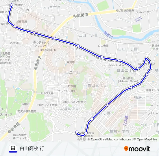 012系統 バスの路線図