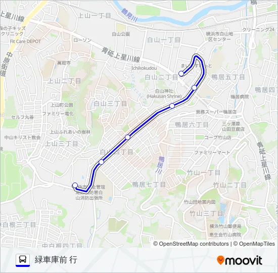 012系統 バスの路線図