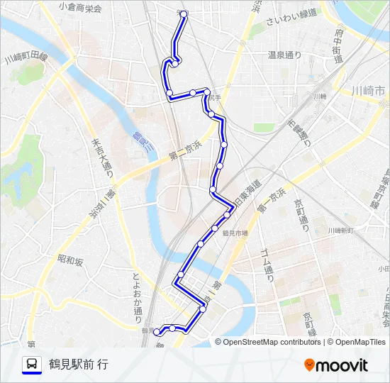 018系統 バスの路線図