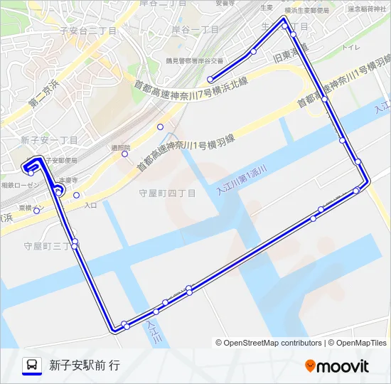 019系統 バスの路線図