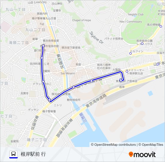 021系統 Bus Line Map