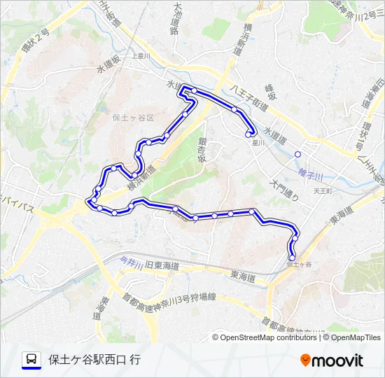 022系統 バスの路線図