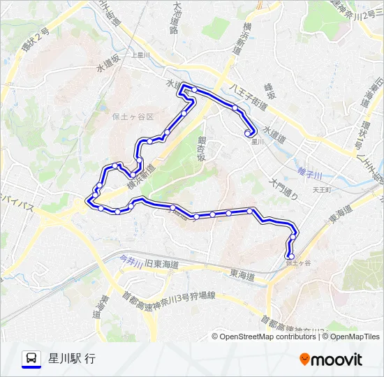 022系統 バスの路線図