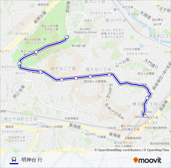 025系統 バスの路線図