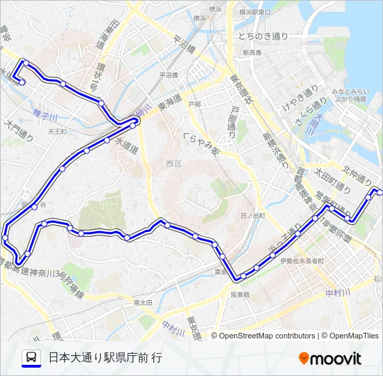 032系統 バスの路線図
