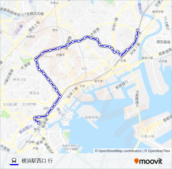 038系統 バスの路線図