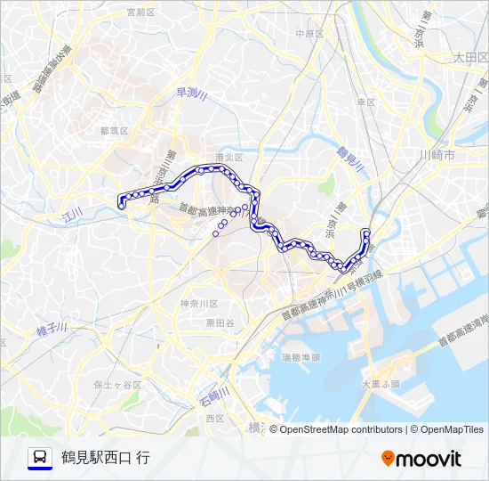041系統 バスの路線図