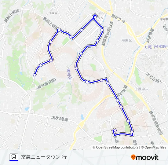 045系統 バスの路線図