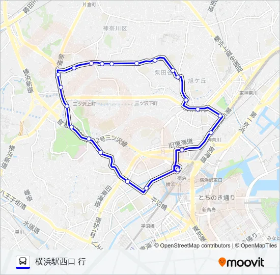 050系統 バスの路線図