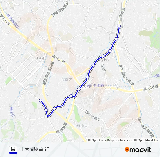 052系統 バスの路線図