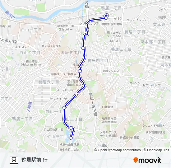 056系統 バスの路線図