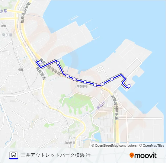 061系統 バスの路線図