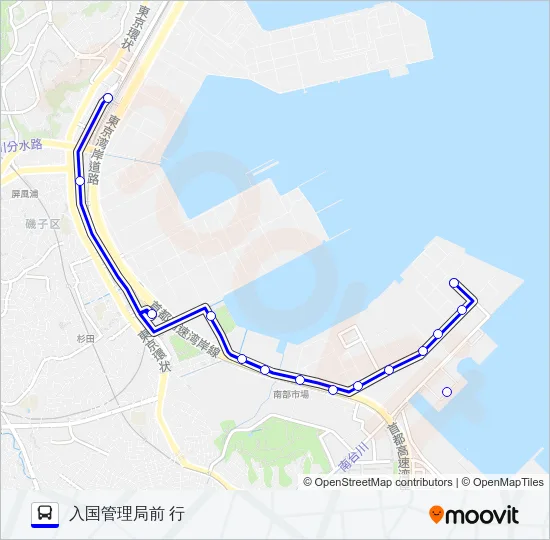061系統 バスの路線図