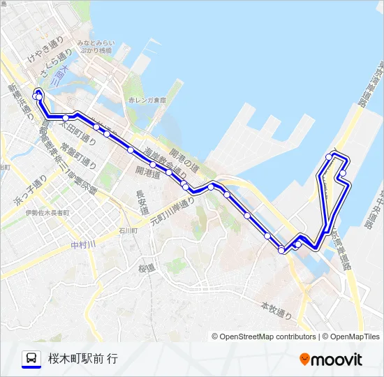 066系統 バスの路線図