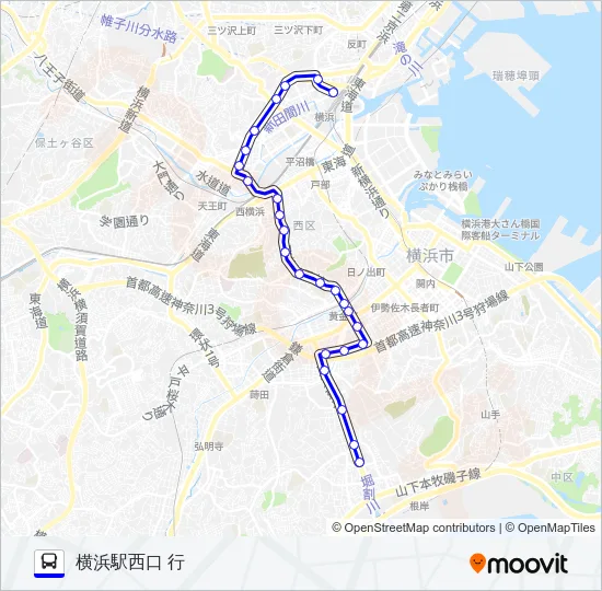 068系統 バスの路線図