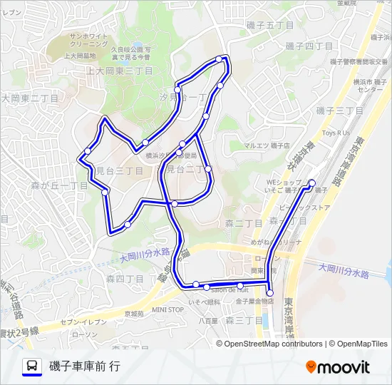070系統 バスの路線図