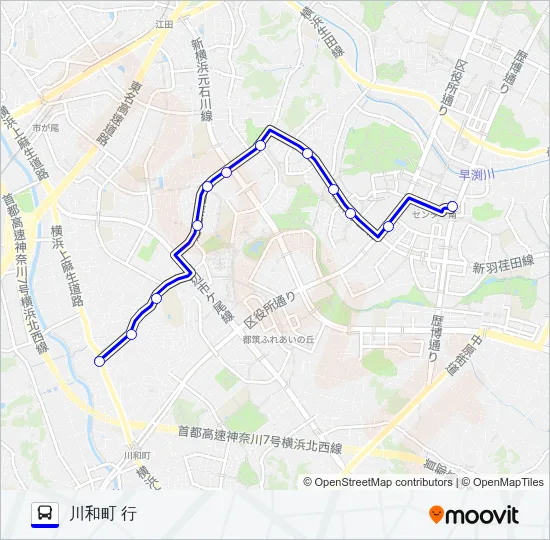073系統 バスの路線図