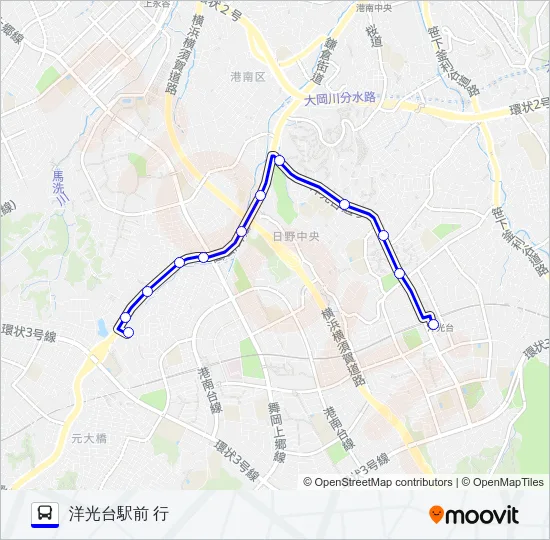 076系統 バスの路線図