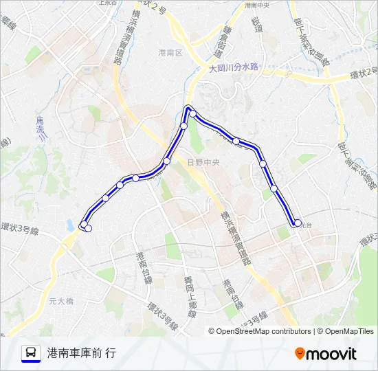 076系統 バスの路線図
