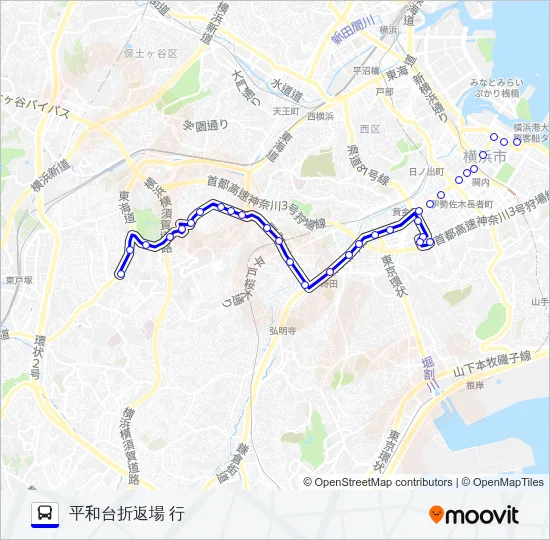 079系統 バスの路線図