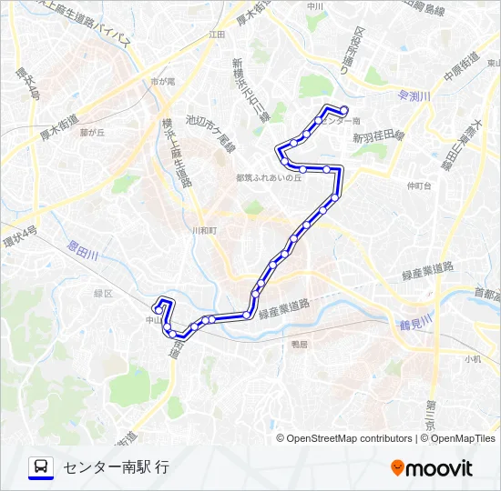 080系統 バスの路線図