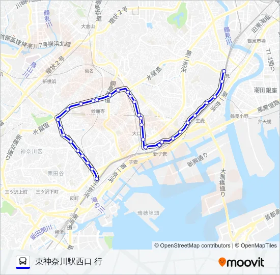 084系統 バスの路線図