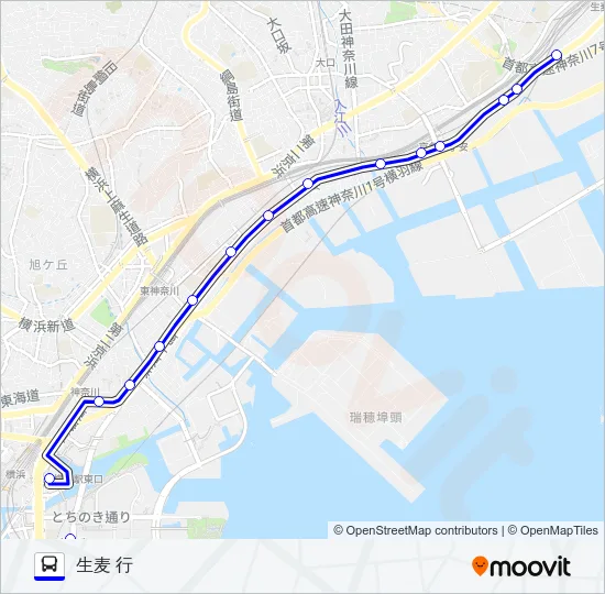 086系統 バスの路線図