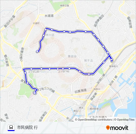 088系統 バスの路線図